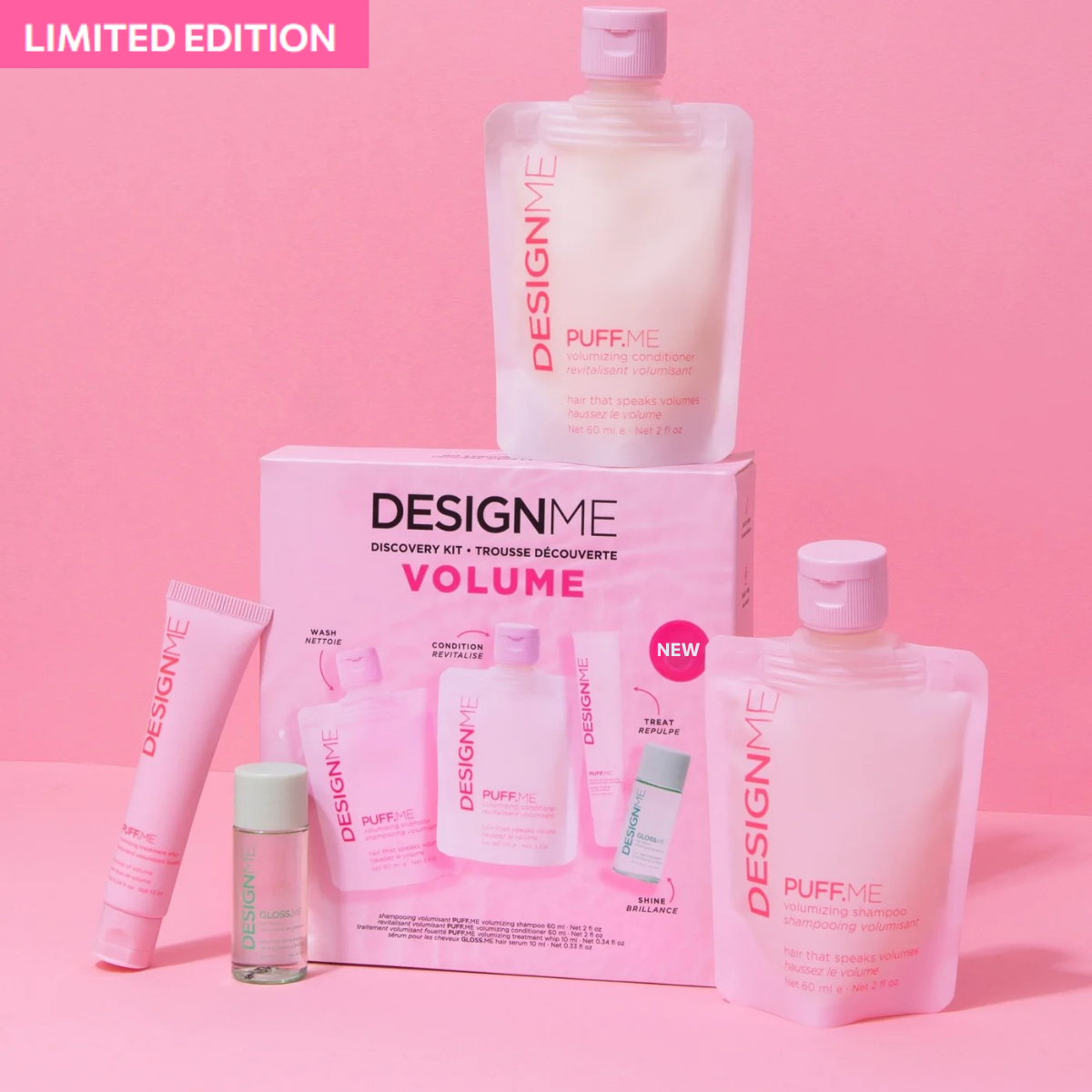 DESIGN.ME Volume Discovery Kit - Набір для обʼєму та густоти волосся